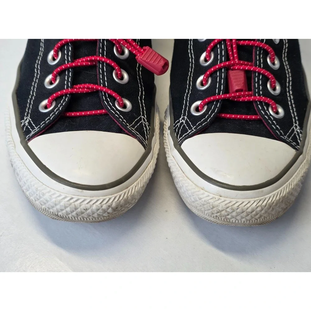 Converse All Star Men's Sneakers Size‎ 9 Women's 11 Black Red Trim Shoes 142291F - Picture 9 of 13